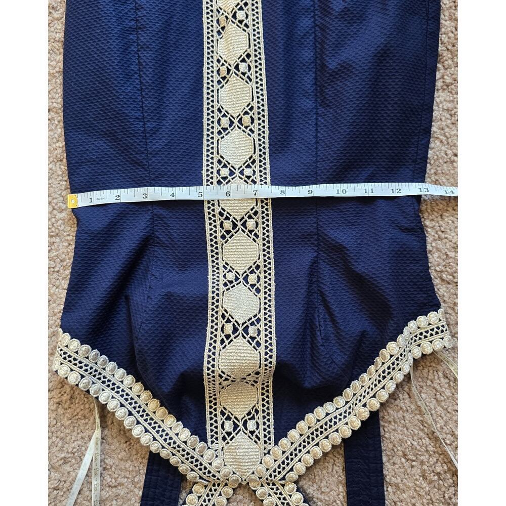 Lilly Pulitzer Vena Stretch Shift Dress True Navy - Picture 11 of 13